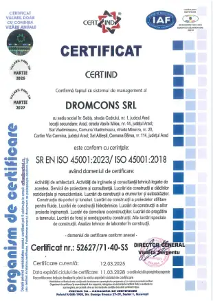 Certificat ISO 45001-2023