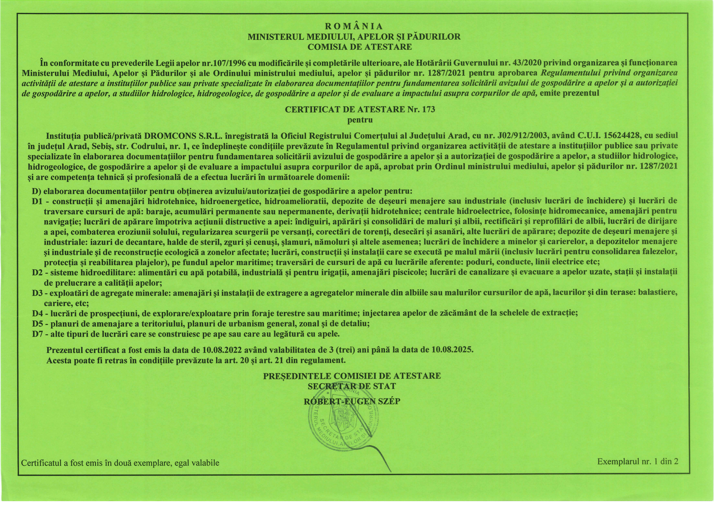 echipa atestata foraje apa